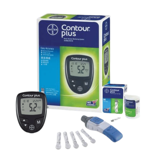 Contour Plus Blood Glucose Monitoring System – Smart Home Glucometer Kit