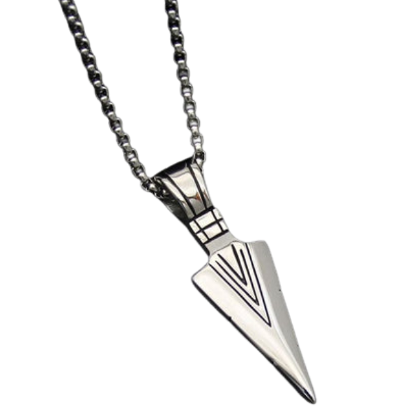 SWAT Apex Arrowhead Pendant - Silver Stainless Steel