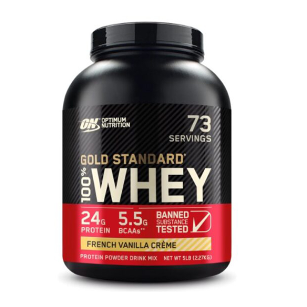Gold Standard 100% Whey Protein French Vanilla Crème 5 lbs