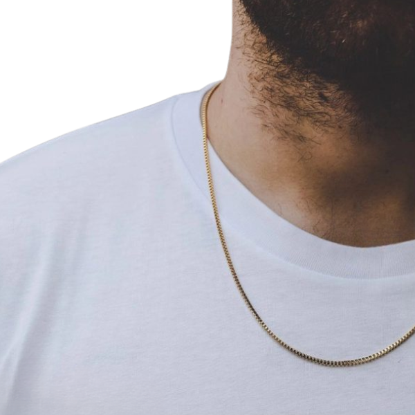 Cubic Stainless Steel Chain - 60cm Box Link