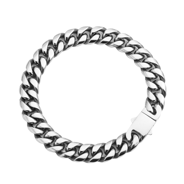 Swat Energy Silver Chain Bracelet - 22cm