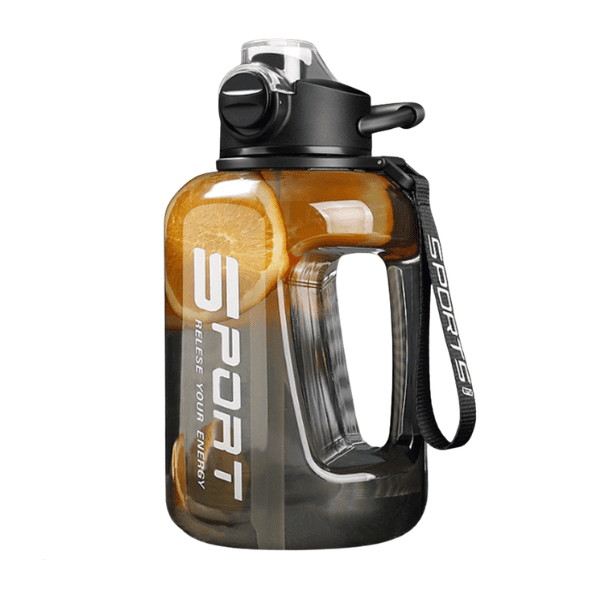 1700ml Large Sports Water Bottle - BPA Free Leak-Proof Gym Jug with Handle & Strap